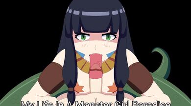 A Lamia Girl's Wet and Wild Tongue Snatch