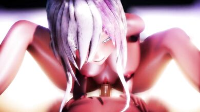 Saddle up, cowboy! This silver-haired beauty is ready to ride you like a bucking bronco!