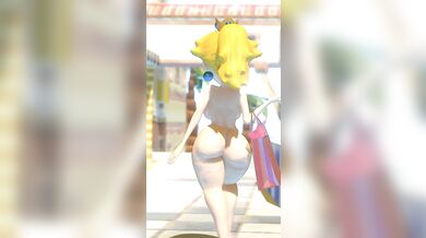 'My Neighbor Peach Naked Stroll in Del Fino'