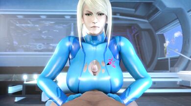 Gazing into Samus' Glorious Tits through her Armor's Peep Hole