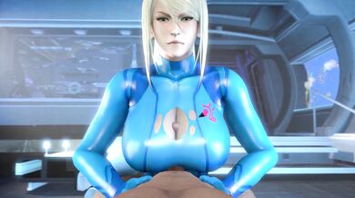 Gazing into Samus' Glorious Tits through her Armor's Peep Hole