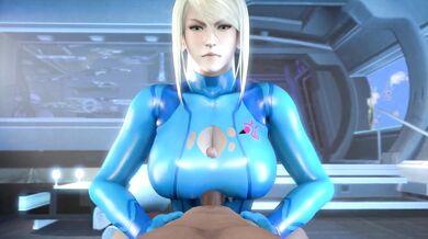 Gazing into Samus' Glorious Tits through her Armor's Peep Hole