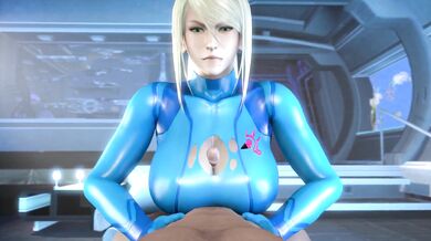 Gazing into Samus' Glorious Tits through her Armor's Peep Hole