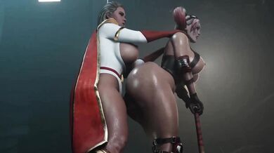 Futa Frenzy: Axenanim Harleys with Pooting Super Girls