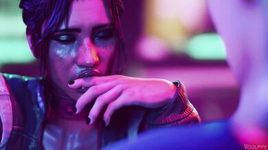 Never Fade Away - Cyberpunk Panam Porn Video