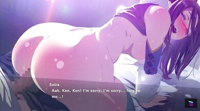 A Sexy Reindeer Called Seira with Big Titties and a Fat Ass Rides Her Sleigh while Playing with Herself in the Snow
