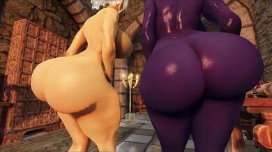 Elfin Darkness: Futanari Elf's Bountiful Booty Taken by High Elf