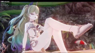 A XXX video featuring a sexy twin playing with herself, their mirror image reflection and the curvature of spacetime in the Möbius strip.