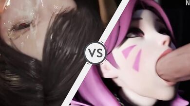 Titanic Tit-Fucking Match: D.va vs Tifa