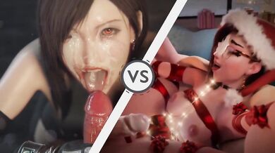 Titanic Tit-Fucking Match: D.va vs Tifa