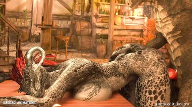 Starry-Eyed Argonians Get It On In This Sexy Hentai Porn Video!