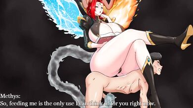 Methys's Succubus Seduction with Tailjob Orgy