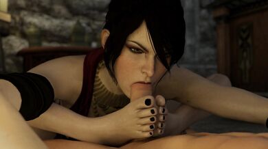 Rainbow Bitches: A Morrigan Flowjob