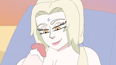 Tsunade Gets Blown by Herself via Futanari Magic