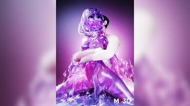 Squirting Shemale Gives Mouthful of Water to Thirsty Girl in 3D Ultra HD