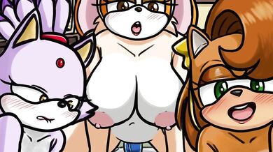 Vanilla Riding Sonic [Oni Senpai Art]: A Tale of a Woman's Desire for a Hedgehog