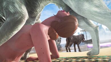 Chloe's Bizarre Orgy with Dogs