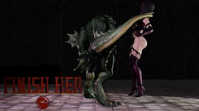Ultra Violent Gangbang Tussle: Mileena's Revenge on the Lizardmen