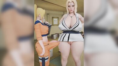 The Ultimate Futa Tsunade Technique with Naruto and Friends.