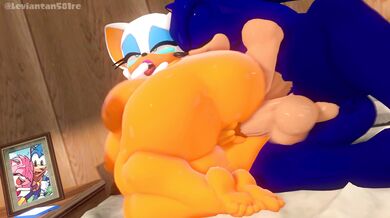 - Sonic's Sexcapades with Rouge While Cheating on Amy