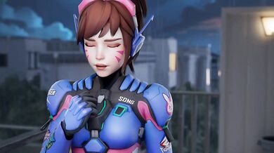 D.va Rides Big Black Cock in a Steamy Session Edited by CricketCricket1
