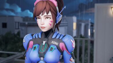 D.va Rides Big Black Cock in a Steamy Session Edited by CricketCricket1