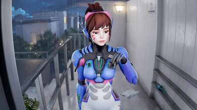 D.va Rides Big Black Cock in a Steamy Session Edited by CricketCricket1