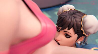Fortnite's Chun-li & Tracy Go on a Wild Lesbian Adventure with Dildos