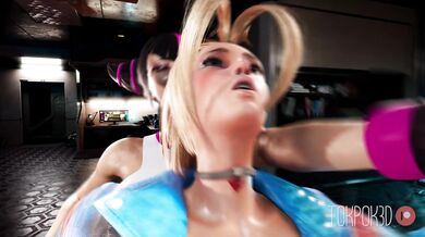 Busty Cammy and Sexy Juri's Explosive Threesome Adventure in 3D!