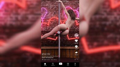 Busty Emily's Naughty TikTok Striptease - Dark Horse Exposed!