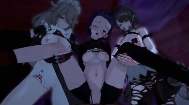 Bangin' Threesome with Alexandrina, Ellen, and Belle in [ZZZ]