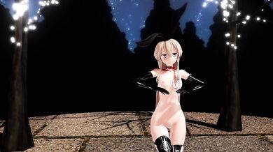 Snowy Night Fuck Session with Shimakaze and P-chan in 'Star Night Snow' MMD Hentai Video