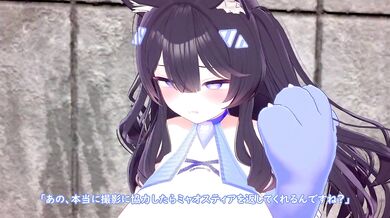 Neko-Chan's Tight Tittie Squeezing