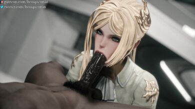 Commander Black Fellates Human Test Subjects in Bouquetman Research