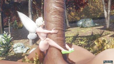 Tinkerbell's Wet Pussy Gets Edged by Squirting Pharah in the Dirty Den!