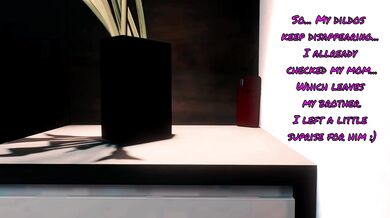 'Mischievous sister catches her brother in a compromising position '