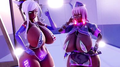 Bouncy Biker Babe's Booty Shimmy
