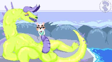 Pixeled Penis Consumption