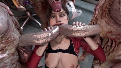 Claire's Mouth Stuffed with Cock [0zmann]