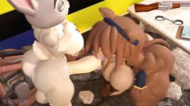 Massive Futanari Judy's Filthy Throatfuck