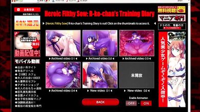 Taimanin Yukikaze XXX Animation - R*ko-chan's Archived Video 3 (Training Diary)