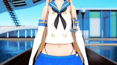Wife Banged Hard in Marriage Bed by Shimakaze [MMD R18] GenesisMMD