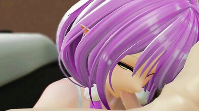 Lamy's Sweet Cream: A Hololive Hentai Vtuber MMD 3D Pink Hair Blowjob and Creampie Adventure