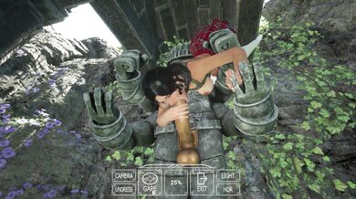 [4K] BITS: Fucking a Stone Statue