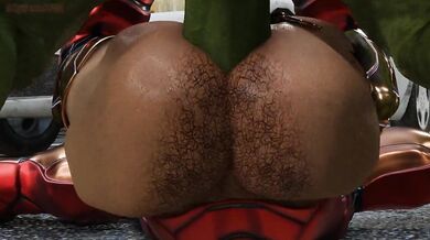 Iron Man Gets Banged by Hulk's Hairy Cock in a Never-Ending Loop