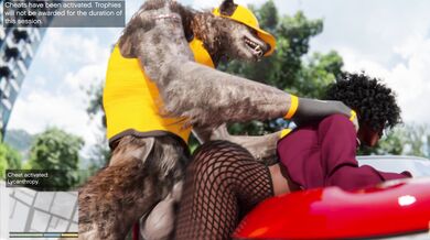GTA Werewolf Takes on the Black Lady in Rekin3D's Latest Hentai Adventure!