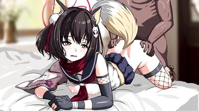 The Wildly Intense Sexual Encounter between Izuna and Netto, in Burukaka's Hentai Video