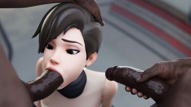 Tracer's Anal Debut With Blacked Crew [Aphy3D]