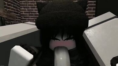 Slutty Roblox Chick Gets Banged in a Dark Alley by a Big Black Cock