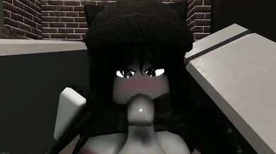 Slutty Roblox Chick Gets Banged in a Dark Alley by a Big Black Cock